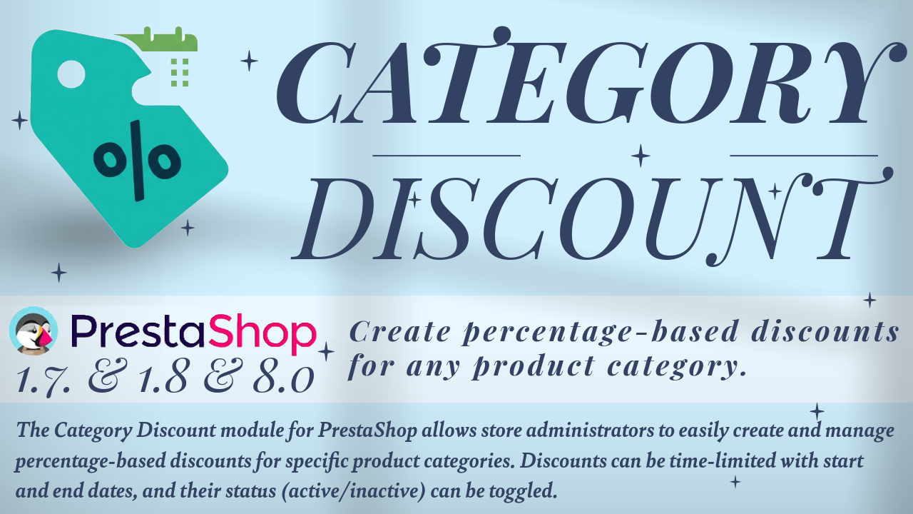 Category Discount module for PrestaShop
